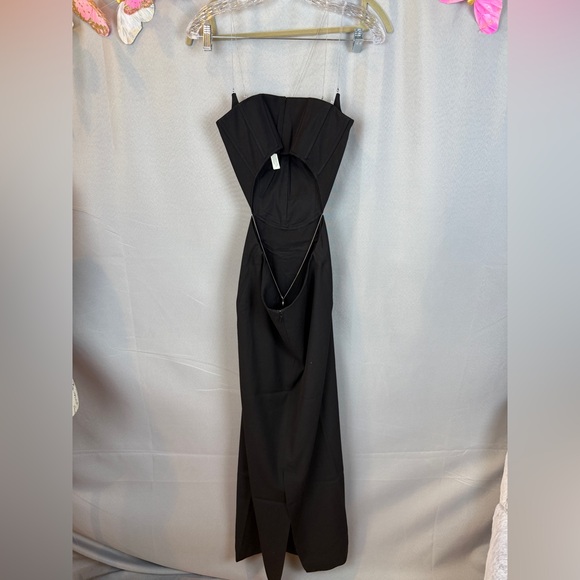 MISHA Cyrus Chain Cutout Suiting Maxi Dress- Size Small - Picture 10 of 14